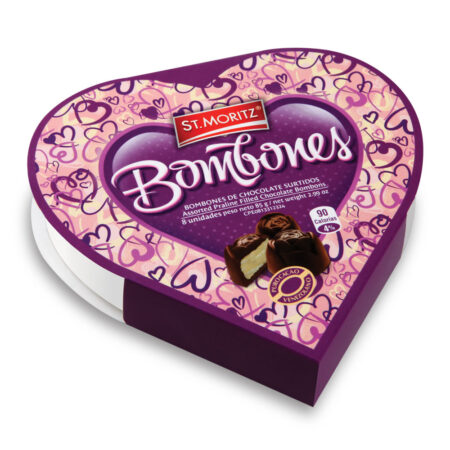 BOMBONES SURTIDOS CORAZON ST. MORITZ  8 UNDS