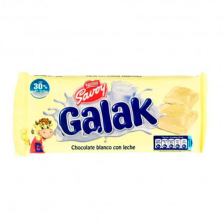 CHOCOLATE BLANCO CON LECHE GALAK 130 G