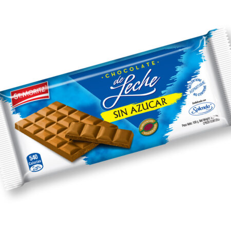 CHOCOLATE LECHE SAZUCAR ST. MORITZ 100 GR