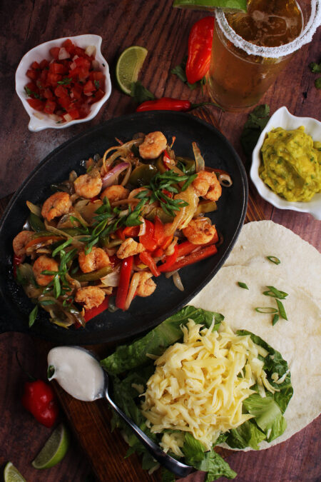 Fajitas de Camarones