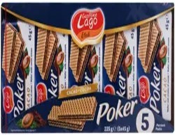 GALLETAS WAFERDE CACAO X5 LAGO 45 GR