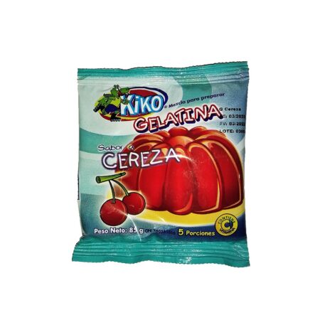 GELATINA SABOR A CEREZA KIKO 85 G