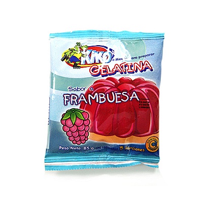 GELATINA SABOR A FRAMBUESA KIKO 85 G