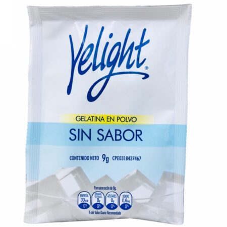 GELATINA SIN SABOR YELIGHT 9 G