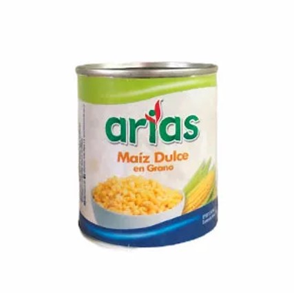 MAIZ DULCE EN GRANO ARIAS 220 G