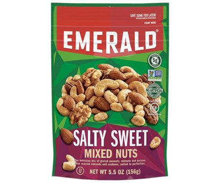 NUECES MIXTAS DULCE Y SALDAS EMERALD 155 G