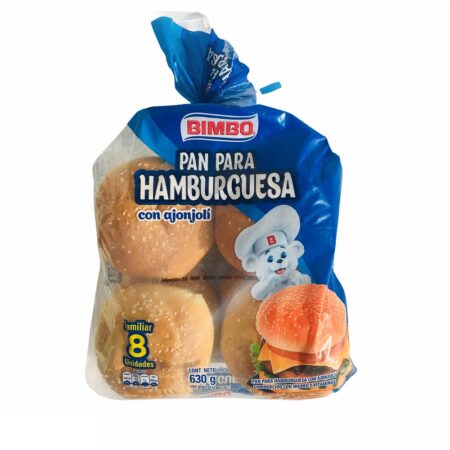 PAN HAMBURGUESA BIMBO 630 G