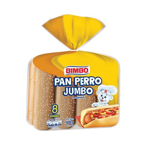 PAN PERROS JUMBO BIMBO 500 G