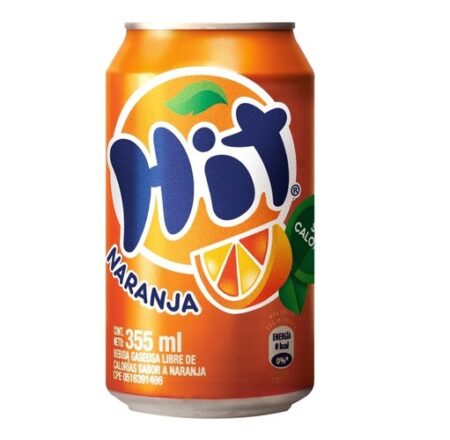REFRESCO LATA NARANJA HIT SIN CALORIAS 355 ML