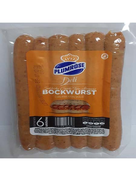 SALCHICHA TIPO BRATWURST PLUMROSE 5 UND