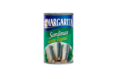 SARDINA EN ACEITE VEGETAL MARGARITA 170 G