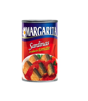 SARDINA EN SALSA DE TOMATE MARGARITA 170 G
