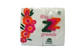 SERVILLETAS TIPO Z GRANDE 1X160UND