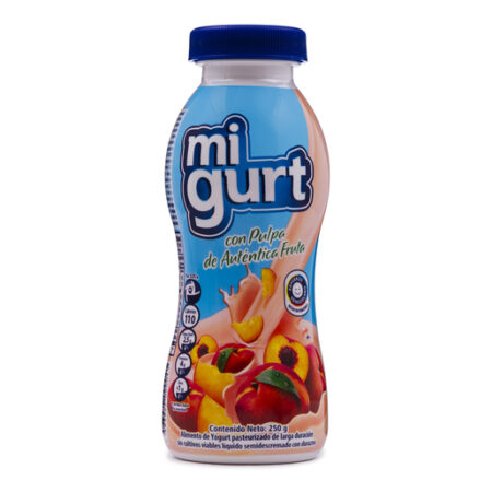 YOGURT LIQUIDO DURAZNO MIGURT 250 G
