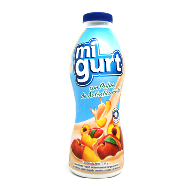 YOGURT LIQUIDO DURAZNO MIGURT 750GR